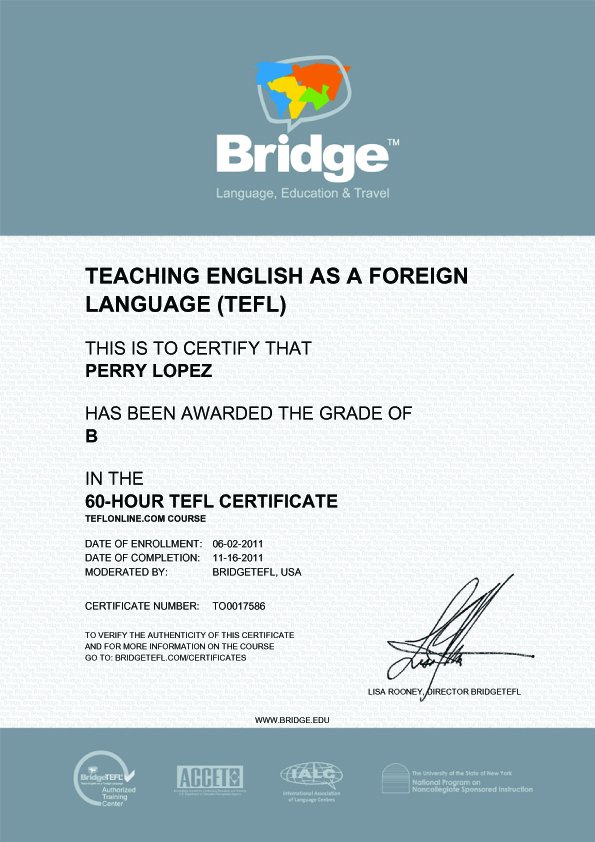 English TimeEğitmen Sertifikaları Sertifika 5