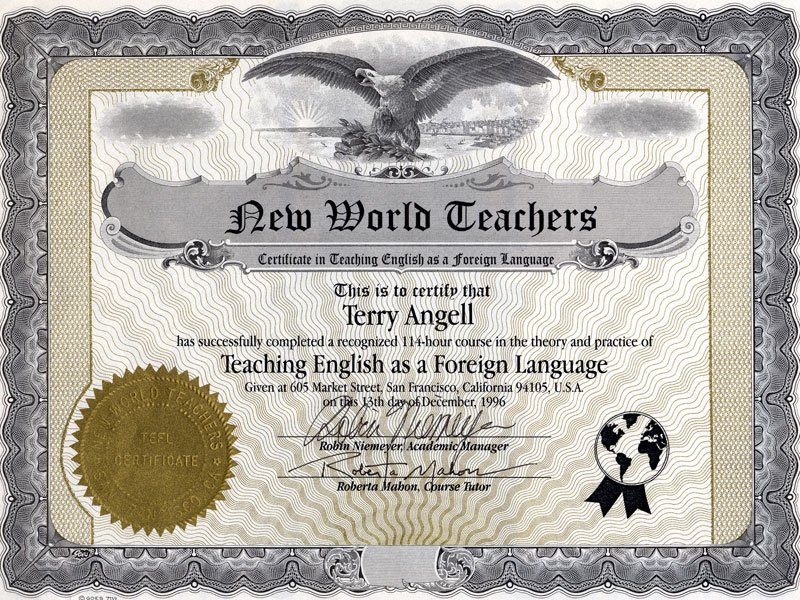 English TimeEğitmen Sertifikaları Sertifika 66