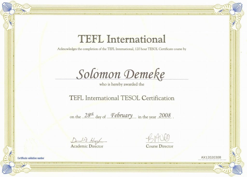 English TimeEğitmen Sertifikaları Sertifika 13