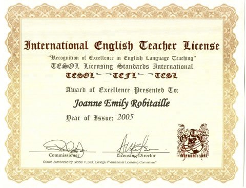 English TimeEğitmen Sertifikaları Sertifika 55